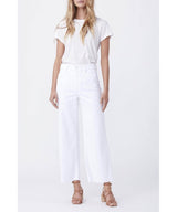 Anessa Ankle Wide Leg Crisp White - PINK ARROWS