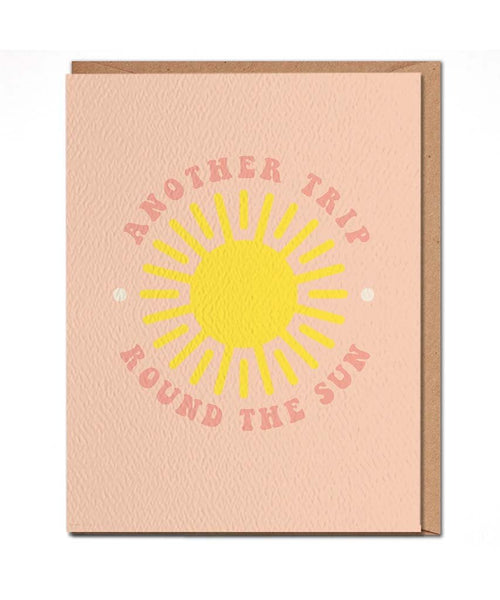 Another Trip Round The Sun Card - PINK ARROWS