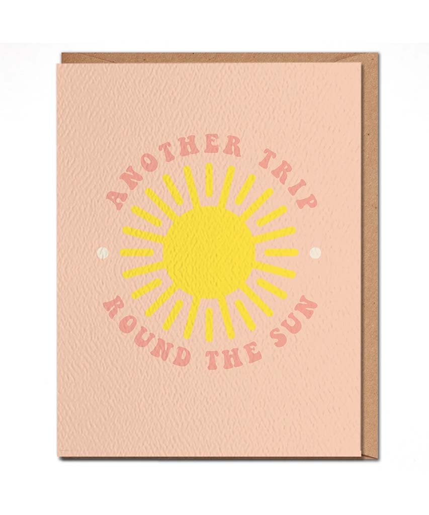 Another Trip Round The Sun Card - PINK ARROWS