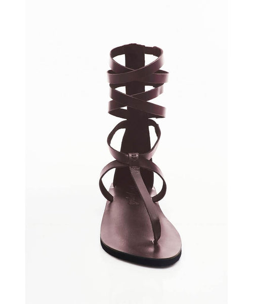 Anya Wrap Sandal Oxblood - miamidrugpossession