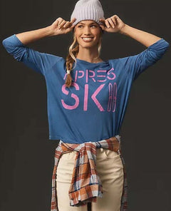 Apres Ski Long Sleeve T-Shirt - PINK ARROWS