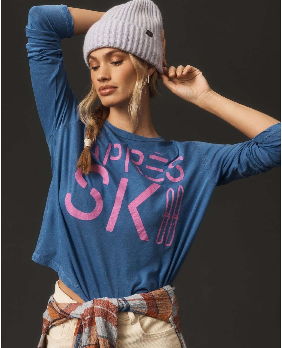 Apres Ski Long Sleeve T-Shirt - PINK ARROWS