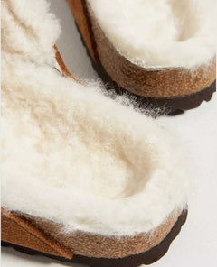 Arizona Cozy Shearling Suede Leather Mink - PINK ARROWS