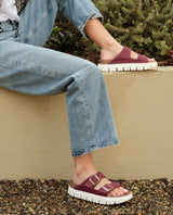 Arizona Platform Suede Berry Crush - PINK ARROWS