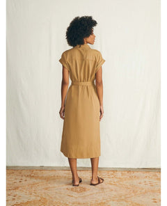 Arlie Shirtdress Short Sleeve Antique Bronze - miamidrugpossession