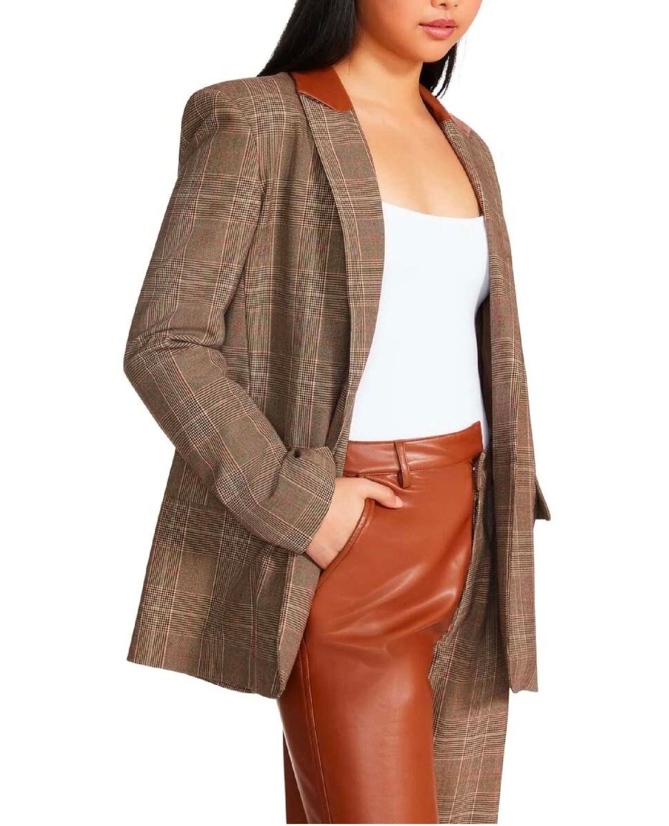 Audrey Vegan Blazer Chicory Coffee - miamidrugpossession