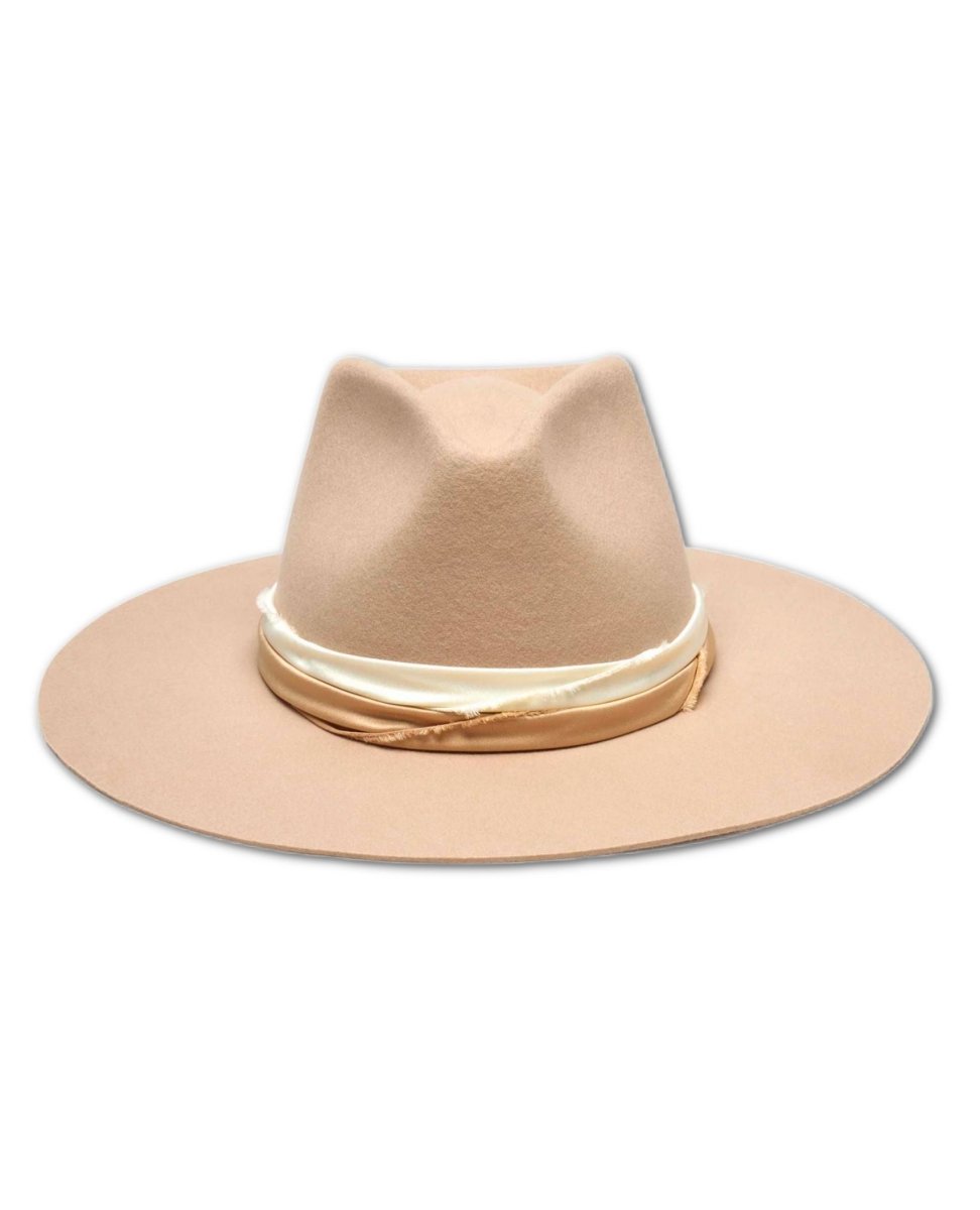 Austin Australian Cashmere Hard Brim Hat Taupe - miamidrugpossession