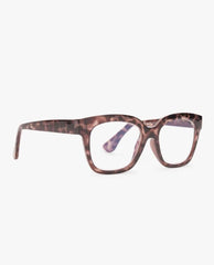 Ava Beige Tortoise Blue Light Reading Glasses 2.0 - PINK ARROWS