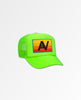 Aviator Nation Logo Rainbow Low Rise Trucker Hat - miamidrugpossession