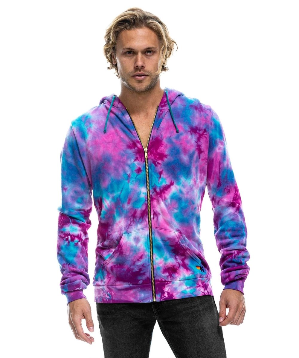 Aviator Nation Tie Dye Zip Hoodie - miamidrugpossession