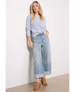 Ayla Baggy Cuffed Crop Skylights - miamidrugpossession