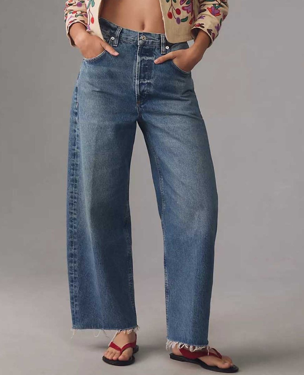 Ayla Raw Hem Crop Jeans Doheny - miamidrugpossession