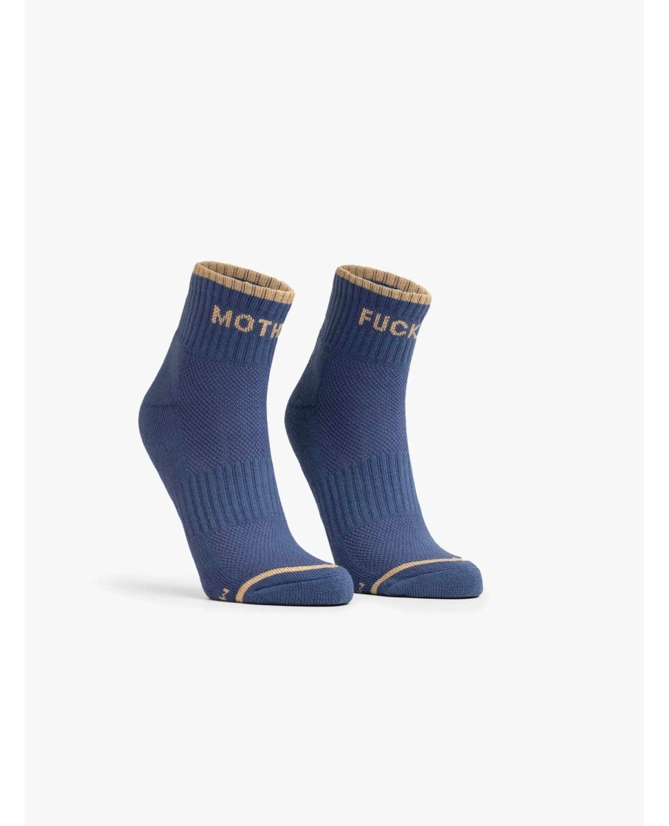 Baby Steps Socks Mother Fucker Blue Gold - clearpathherbicide