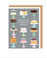 Bakery Cakes Birthday Card - PINK ARROWS