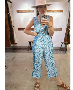 Bali Blue Print Jumpsuit - clearpathherbicide