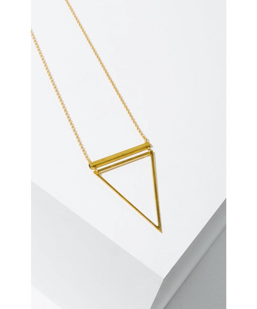 Barred Triangle Necklace - miamidrugpossession