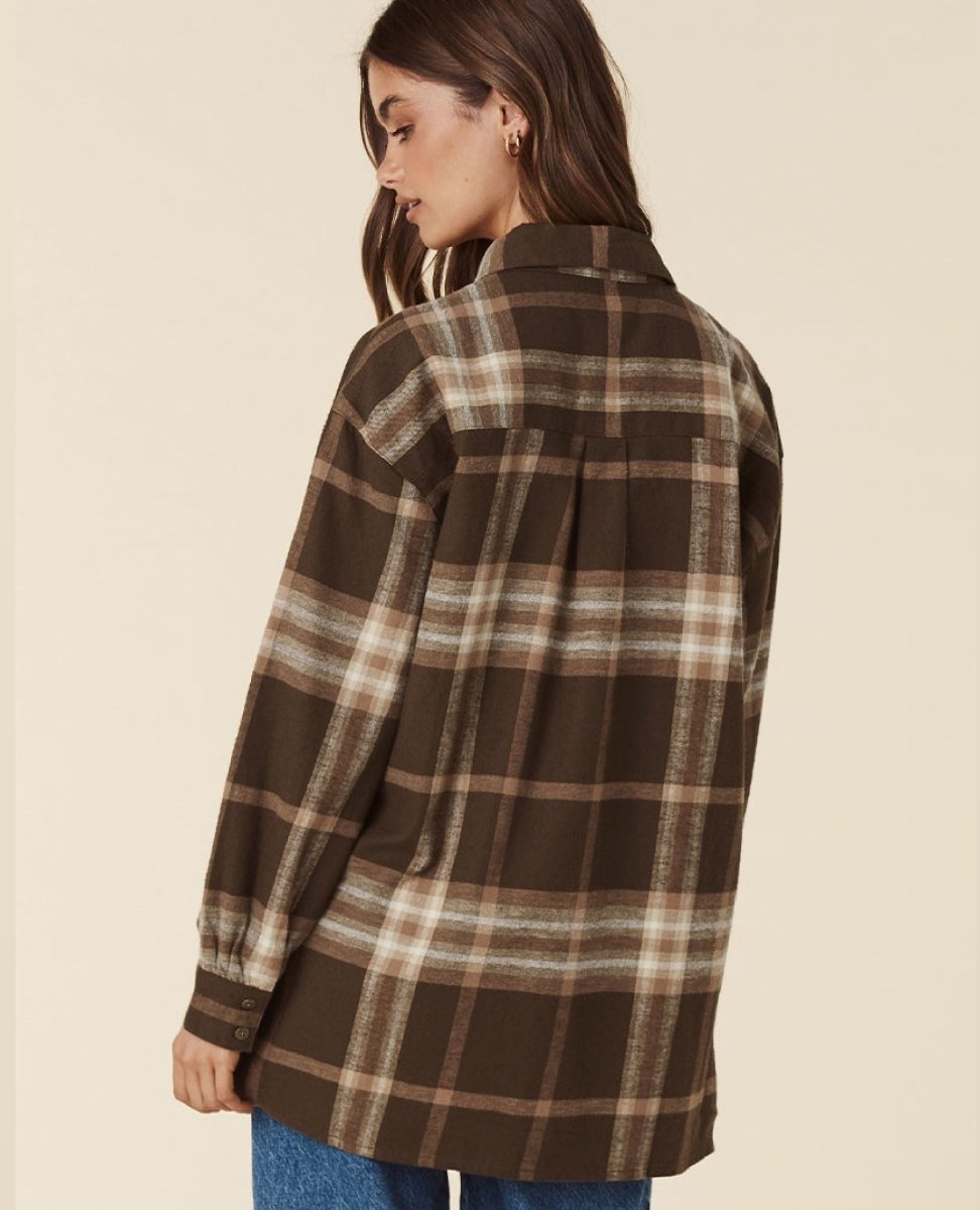 Basecamp Flannel Chocolate - miamidrugpossession