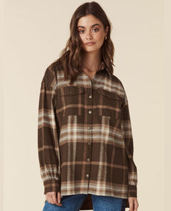 Basecamp Flannel Chocolate - miamidrugpossession