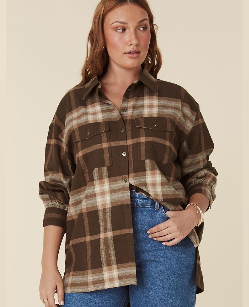 Basecamp Flannel Chocolate - miamidrugpossession