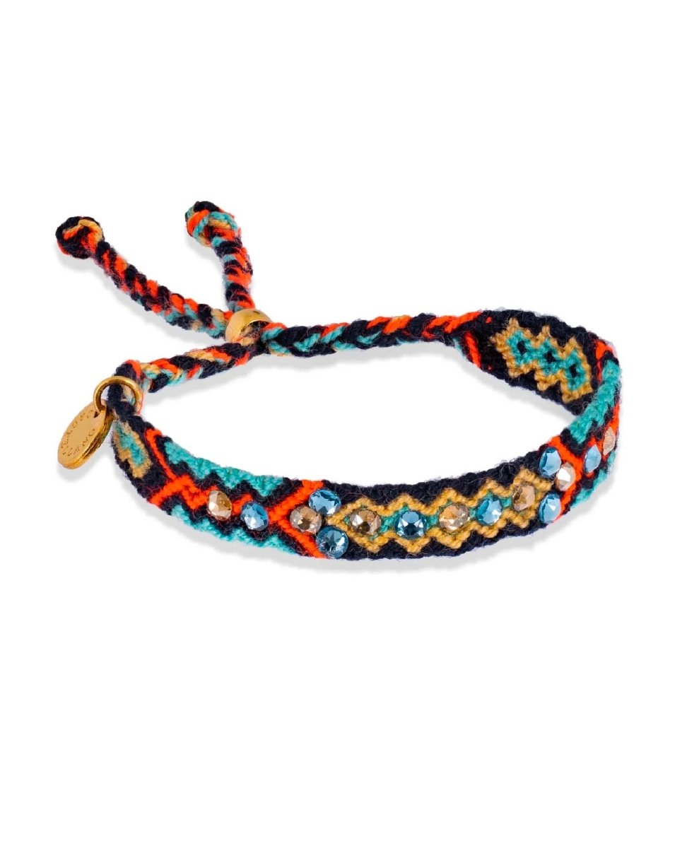 Be The Change Friendship Bracelet Blue Navy - PINK ARROWS