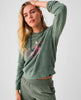 Beach Fleece Crew Sea Spray - PINK ARROWS