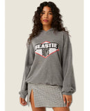 Beastie Boys Logo Oversized Hoodie - miamidrugpossession