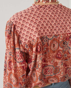 Beatrice Blouse Rust Flamingo - clearpathherbicide