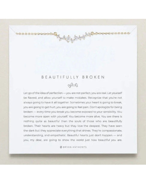 Beautifully Broken Dainty Necklace 14k Gold - clearpathherbicide