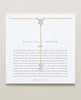 Beautifully Broken Emerald Cut Lariat Necklace 14k Gold - clearpathherbicide