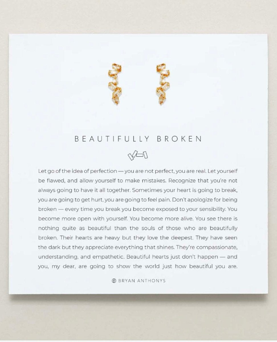 Beautifully Broken Hoop Earrings 14k Gold - miamidrugpossession