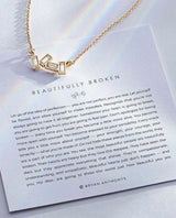 Beautifully Broken Necklace 14k Gold - miamidrugpossession