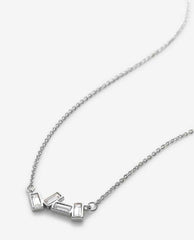 Beautifully Broken Necklace Silver - PINK ARROWS