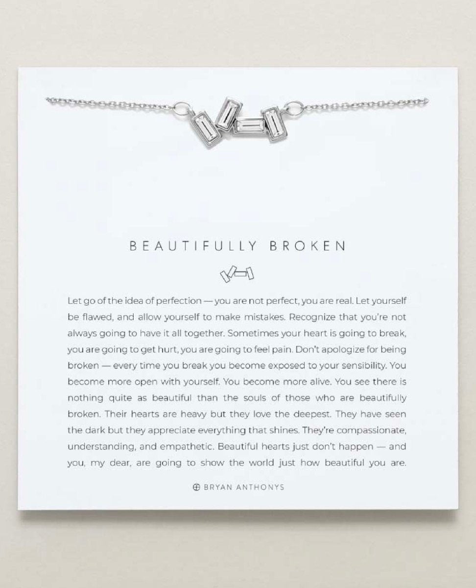 Beautifully Broken Necklace Silver - miamidrugpossession