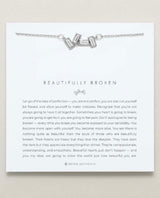 Beautifully Broken Necklace Silver - miamidrugpossession