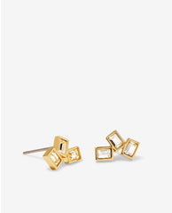 Beautifully Broken Stud Earrings Gold - PINK ARROWS