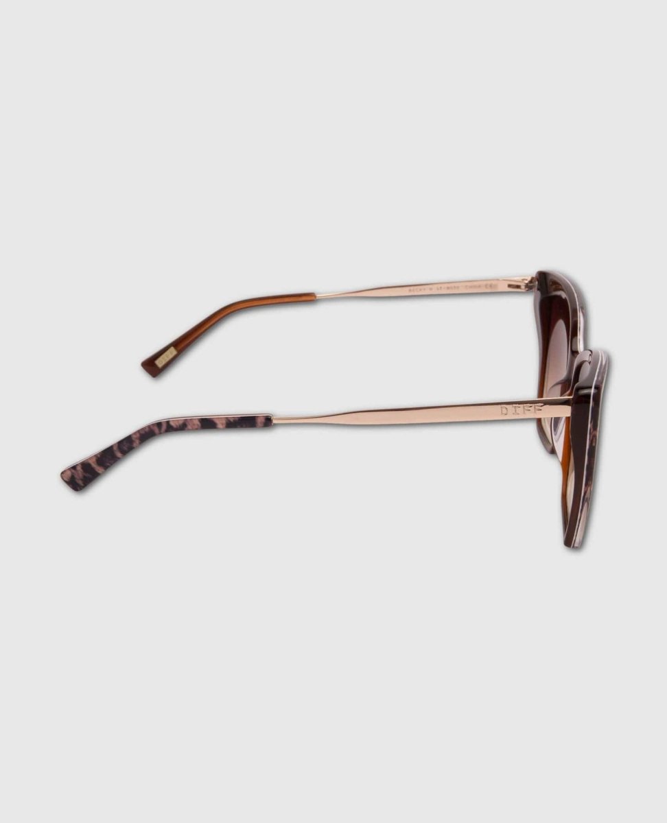 Becky II Leopard Tortoise Brown Gradient Sunglasses - clearpathherbicide