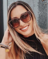 Becky II Leopard Tortoise Brown Gradient Sunglasses - clearpathherbicide