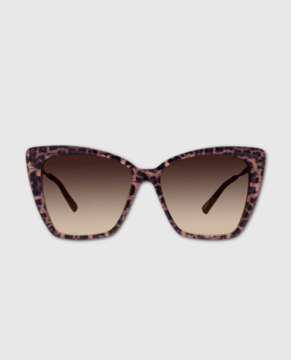 Becky II Leopard Tortoise Brown Gradient Sunglasses - miamidrugpossession