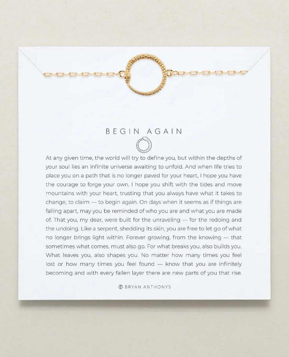 Begin Again Bracelet Gold - clearpathherbicide