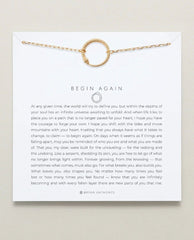 Begin Again Necklace Gold - PINK ARROWS