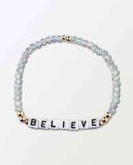 Believe Beaded Bracelet - PINK ARROWS