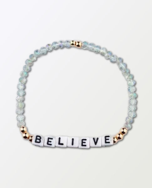 Believe Beaded Bracelet - clearpathherbicide