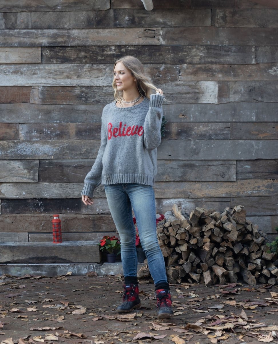 Believe Pullover Cement Red - miamidrugpossession