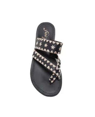 Bella Caia Crochet Sandals Black - PINK ARROWS