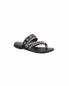 Bella Caia Crochet Sandals Black - clearpathherbicide