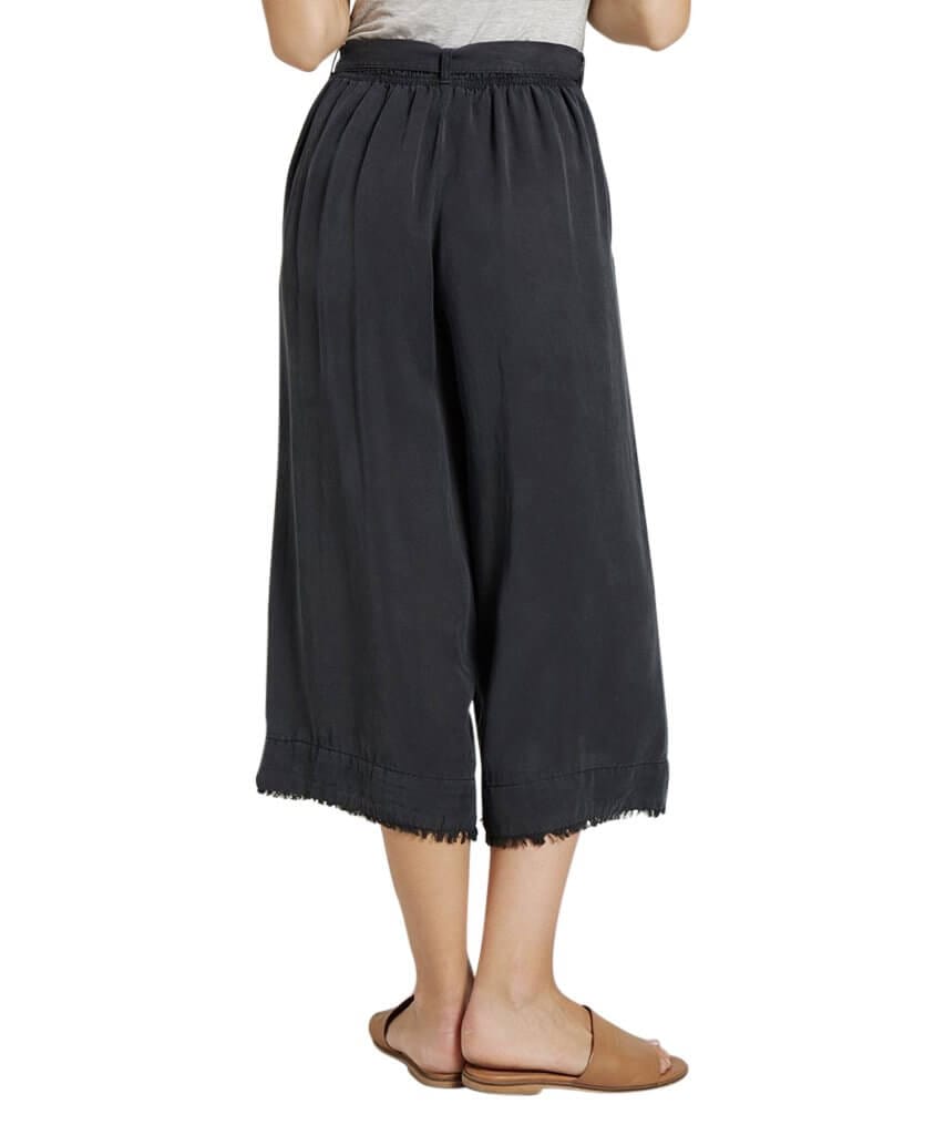 Belted High Waisted Crop Pant, Night Shade - miamidrugpossession