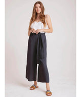 Belted High Waisted Crop Pant Twilight - miamidrugpossession