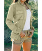 Belted Utility Jacket Palm - miamidrugpossession