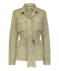 Belted Utility Jacket Palm - miamidrugpossession