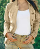 Belted Utility Jacket Tumbleweed - miamidrugpossession